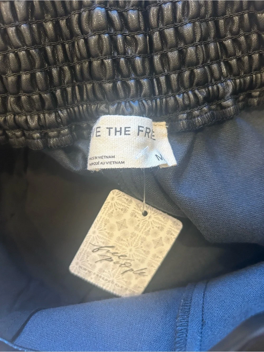 Free People Paradise Found Faux Leather Skort